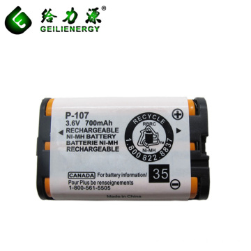 Paquet rechargeable de batterie de P-107 NIMH 3.6V 700mAh AAA pour le téléphone sans fil